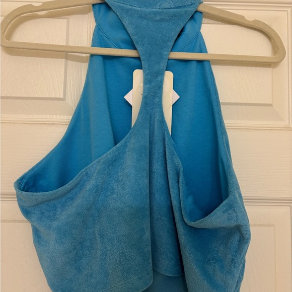 NWT Fabletics Terry Mock Neck Tank Top - Picture 2 of 6